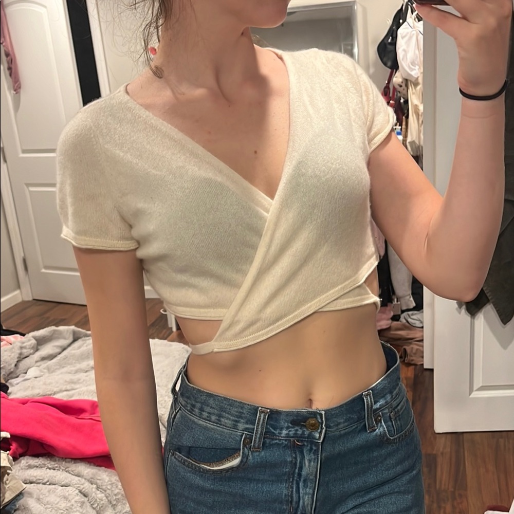 Cashmere Wrap Top